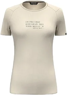 Salewa Pure Box Dryton T-shirt damski, Oatmeal, M - Koszulki i topy damskie - miniaturka - grafika 1