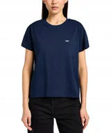 Koszulki i topy damskie - T-shirt Lee POCKET TEE 112356740 Emperor Navy XS - miniaturka - grafika 1