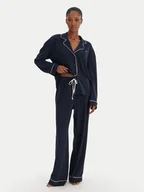 Piżamy damskie - Tommy Hilfiger Piżama UW0UW06142 Granatowy Relaxed Fit - miniaturka - grafika 1
