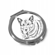 Lusterka do makijażu - Elkhund szary Lusterko kieszonkowe składane - miniaturka - grafika 1
