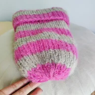 Czapki damskie - Czapka z wełny alpaki i merynosa Pink Alpaka - miniaturka - grafika 1