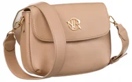 Torebki damskie - Mała torebka listonoszka skórzana na suwak crossbody na ramię Rovicky - miniaturka - grafika 1