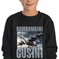 Bluzy dla dziewczynek - BLUZA Dziecięca Czarna Prezent Na Święta BRAINROT BOMBOMBINI GUSINI 104cm - miniaturka - grafika 1