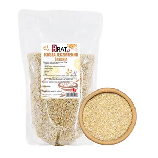Kasza jęczmienna średnia 1kg - Kasza - miniaturka - grafika 1