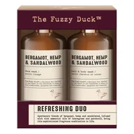 Zestawy kosmetyków damskich - Baylis&Harding The Fuzzy Duck Bergamot, Hemp&Sandalwood Mens Refreshing Duo Gift Set - miniaturka - grafika 1