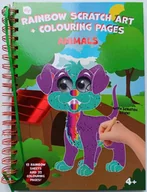 Prace ręczne dla dzieci - DIY Zestaw kreatywny MAGICZNE ZDRAPKI +kolorowanki ZWIERZĄTKA - miniaturka - grafika 1