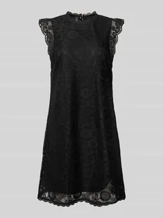 Sukienka z koronki o kroju regular fit z falistym brzegiem model ‘OLLINE’ - Sukienki - miniaturka - grafika 1