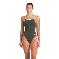 Kąpielówki dla chłopców - Strój kąpielowy damski Arena Lace Back Solid - miniaturka - grafika 1