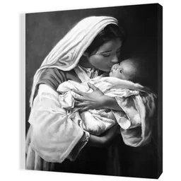 Obraz religijny na płótnie Matka Boża z Dzieciątkiem Jezus - Ikony i obrazy sakralne - miniaturka - grafika 1