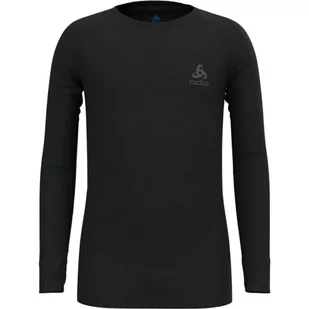 Odlo Merino 200 Kids Undershirt, Czarny, 116 Unisex dzieci, czarny, 116 - Odzież sportowa dziecięca - miniaturka - grafika 1