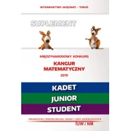 Matematyka - Matematyka z wesołym kangurem Suplement 2019 Kadet/Junior/Student) - miniaturka - grafika 1