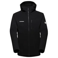 Kurtki męskie - Męska kurtka softshellowa Mammut Ultimate Comfort SO Hooded Jacket Men Rozmiar: L / Kolor: czarny - miniaturka - grafika 1