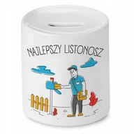Skarbonki - SKARBONKA DLA LISTONOSZA NAJLEPSZY LISTONOSZ z Nadrukiem ze Zdjęciem - miniaturka - grafika 1