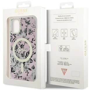 Guess GUHMN61HCFWSP iPhone 11 / Xr 6.1" różowy/pink hardcase Flower MagSafe - Etui i futerały do telefonów Guess GUHMN61HCFWSP iPhone 11 / Xr 6.1" różowy/pink hardcase Flower MagSafe - Etui i futerały do telefonów - miniaturka - grafika 8