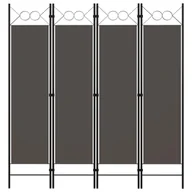 Parawany - Parawan 4-panelowy, antracytowy, 160 x 180 cm - miniaturka - grafika 1