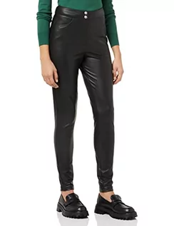 Legginsy - ONLY Women's ONLJESSIE Faux Leather Zip Pant CC OTW legginsy, czarne, S - grafika 1