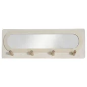 Wieszaki i stojaki - Wieszak Ścienny Do Przedpokoju Z Lustrem Simplicity, 75 X 47 Cm - miniaturka - grafika 1