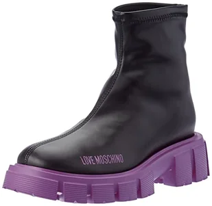 Love Moschino Ja24535g0fiey00c35 damskie sztyblety, czarne, 35 EU - Botki damskie - miniaturka - grafika 1