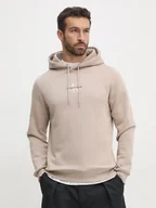 Bluzy męskie - Bluza męska z kapturem Calvin Klein J30J325629-PCF S Beżowa (8720639462216). Bluzy z kapturem męskie - miniaturka - grafika 1