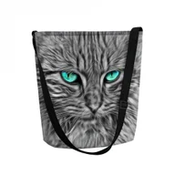 Torebki damskie - Sunlovers, Torba/listonoszka filcowa Funky, Kot Balazar, 32x25x10 cm - miniaturka - grafika 1