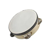 Instrumenty perkusyjne - REIG 14 cm drewno tamburyn - miniaturka - grafika 1