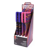 Długopisy - Długopis z zatyczką Fashion Line niebieski (20szt) - Titanum - miniaturka - grafika 1