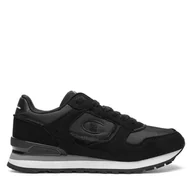 Sneakersy damskie - Sneakersy Champion RN85 VELOUR S11705-KK001 Czarny - miniaturka - grafika 1