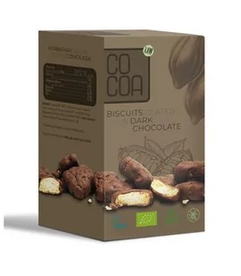 Cocoa Herbatniki Mini w Ciemnej Czekoladzie Wegańskie BIO 80g - Cocoa - Ciastka - miniaturka - grafika 1