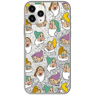 ERT GROUP etui na telefon Apple Iphone 11 PRO, case oryginalny i oficjalnie licencjonowany przez Disney, wzór Snow White & 7 dwarfs 015, optymalnie dopasowane, z efektem płynnego brokatu - Etui i futerały do telefonów - miniaturka - grafika 1