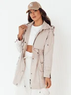 Kurtki damskie - Kurtka damska parka BRENS ecru Dstreet TY4229-M - miniaturka - grafika 1