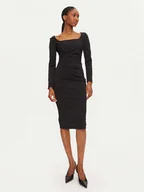 Sukienki - Rinascimento Sukienka koktajlowa 1000769142439 Czarny Regular Fit - miniaturka - grafika 1