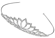 Ozdoby do włosów - Diadem, Korona, Tiara, Ślubna ozdoba do włosów, Srebrna - miniaturka - grafika 1