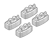 Bagażniki dachowe - Lampa N21044 zestaw do mocowania - miniaturka - grafika 1