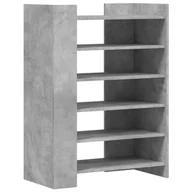 Szafki na buty - vidaXL Szafka na buty betonowa szara 74,5x37,5x100 cm Materiał drewnopochodny - miniaturka - grafika 1