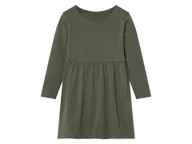 Sukienki i spódniczki dla dziewczynek - lupilu® Sukienka dziecięca z bawełną (Ciemnozielony, 122/128) - miniaturka - grafika 1