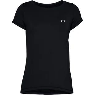 Koszulka damska Under Armour HeatGear HG SS Black S - Koszulki sportowe damskie - miniaturka - grafika 1