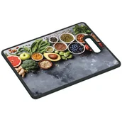 Deski do krojenia - Deska do krojenia Kesper szary czarny polipropylen 30 cm x 38 cm x 1,2 cm - miniaturka - grafika 1