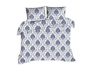 Pościel - Pościel bawełniana kora 140x200 ornament niebieski - miniaturka - grafika 1