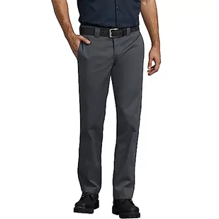 Dickies Spodnie męskie Straight Work Slim, Grafitowy szary, 34W / 30L - Spodnie męskie - miniaturka - grafika 1