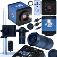 Mikroskopy i lupy - MIKROSKOP CYFROWY PROFESJONALNY Z KAMERĄ HDMI BLUE DRACO PRO - ZESTAW 3W1 - miniaturka - grafika 1