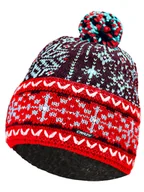 Czapki damskie - Crazy Czapka beanie "Norge" w kolorze czerwono-granatowym - miniaturka - grafika 1