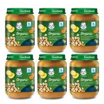 Gerber Organic Obiadek groszek z marchewką ziemniakami i kurczakiem dla niemowląt po 6 miesiącu Zestaw 6 x 190 g Bio - Dania dla dzieci - miniaturka - grafika 1
