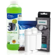 Akcesoria i części do ekspresów do kawy - Zestaw Siemens, Filtr Aqualogis AL-Inte 2szt, Siemens Tabletki TZ80001, Verde 1L - miniaturka - grafika 1