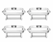 Wyposażenie lokali gastronomicznych - Podgrzewacz na pastę – zestaw 4 szt., HENDI, GN 1/1, 7,5L, 600x355x(H)305mm 238837-1 - miniaturka - grafika 1