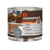 Farby i impregnaty do drewna - Lakierobejca do drewna szybkoschnąca 200 ml szara DRAGON - miniaturka - grafika 1