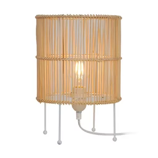 T19073D-D20 EDIN LAMPA STOŁOWA NATURAL&BIAŁY - Lampy stojące - miniaturka - grafika 1