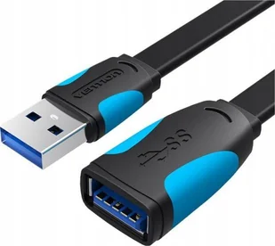 Vention Płaski Przedłużaczający USB 3.0, 2m - Kable komputerowe i do monitorów - miniaturka - grafika 1