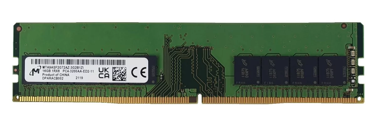 Micron Pamięć DDR4 16GB/3200 1x16) ECC UDIMM STD 1Rx4 SCMKRR2016321M1