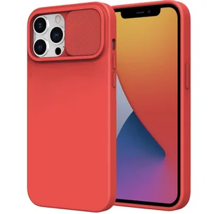 Etui MOTOROLA MOTO G10 / G30 Silikonowe z Osłoną na Aparat Nexeri Silicone Lens czerwone - Etui i futerały do telefonów - miniaturka - grafika 1