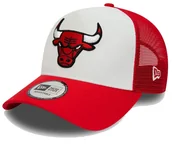 Czapki damskie - Czapka NEW ERA z daszkiem Chicago Bulls NBA Czerwona 9FORTY - miniaturka - grafika 1